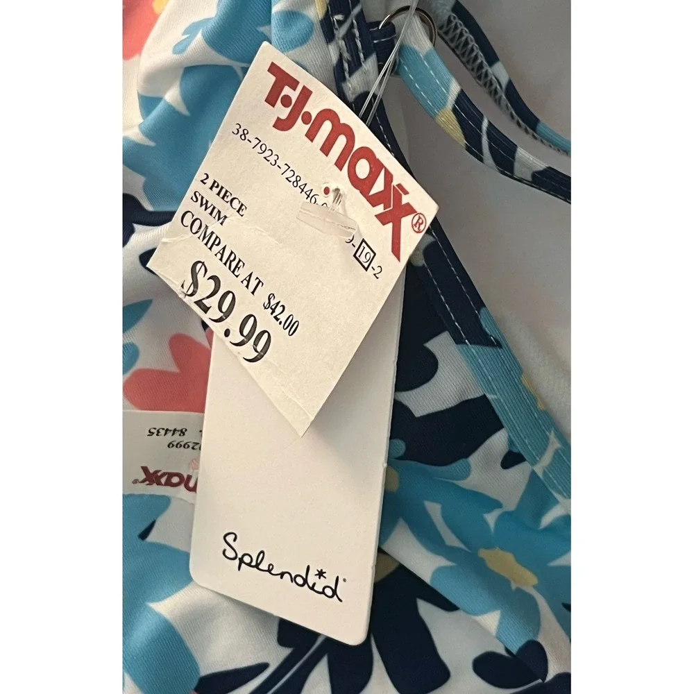 NWT SPLENDID 2 Piece Woman's Room To Bloom Hileg Set Sz M‎ Blue Sz M -#SP82261M